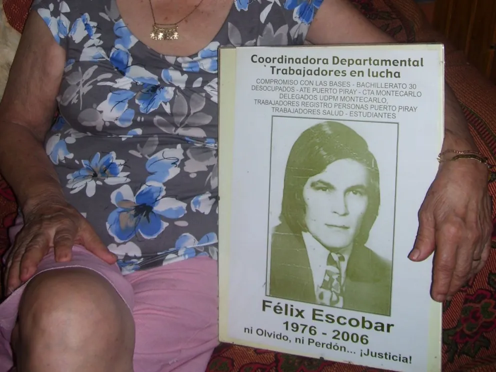 Félix Escobar fue secuestrado por la dictadura en 1976. 