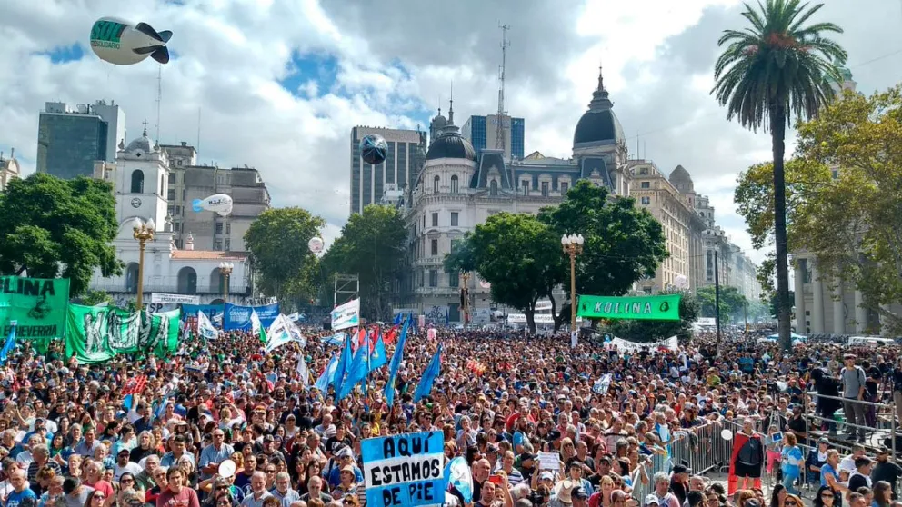 El acto por el 50° aniversario del golpe militar tuvo una de las convocatorias más importantes que se recuerden.