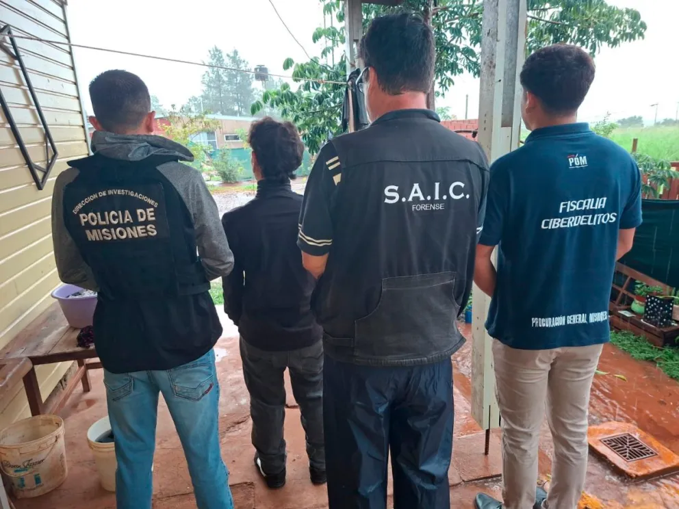 Incautaron dos celulares y un pendrive que serán peritados. Foto: MPF misiones