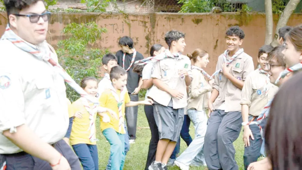 El Grupo Scout María Inmaculada celebró 25 años de presencia en Posadas. //Foto: Julián Grondona.