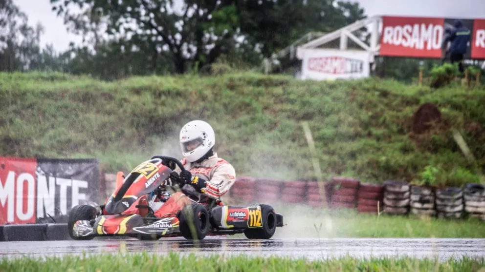 Abente con 14 años ganó en su debut en la Senior. Foto gentileza: Valentin Paiva