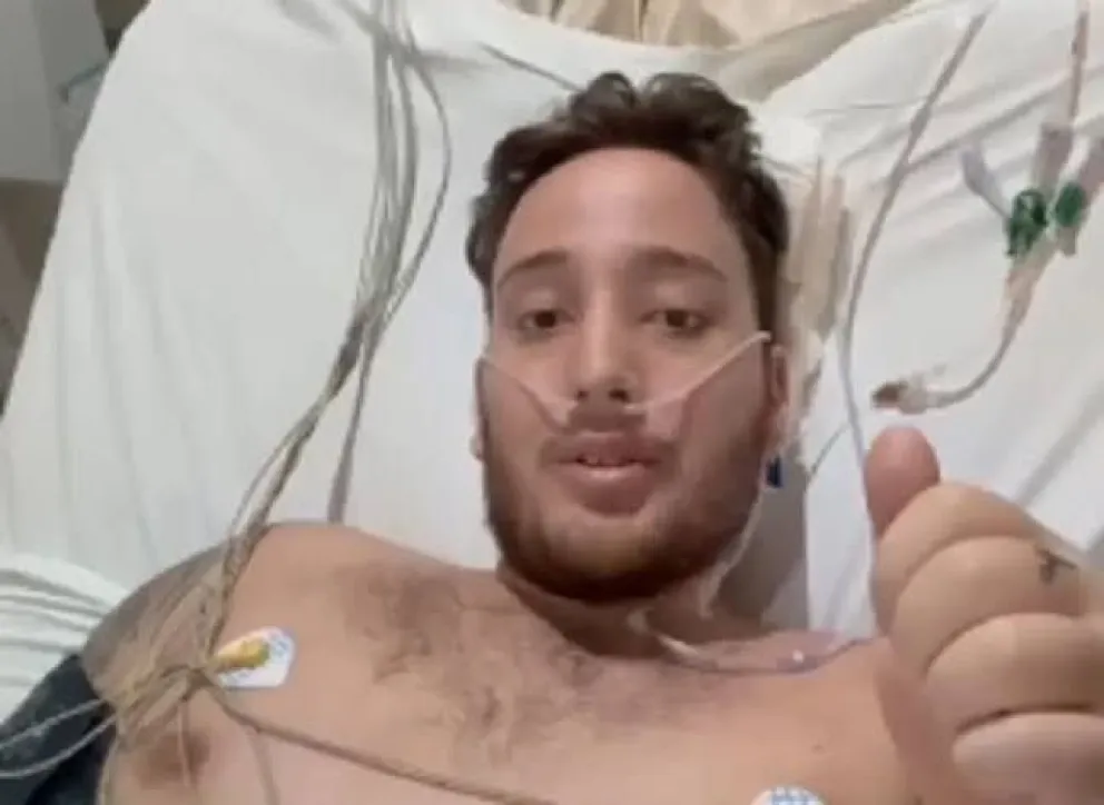 Tiago había tenido una mejoría hace unas semanas,en incluso envío un vídeo (captura de pantalla) pero el cuadro se agravó hace unos días.
