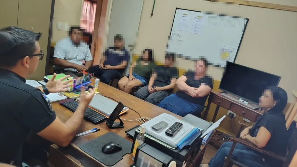 Los padres fueron convocados por la fuerza provincial. 