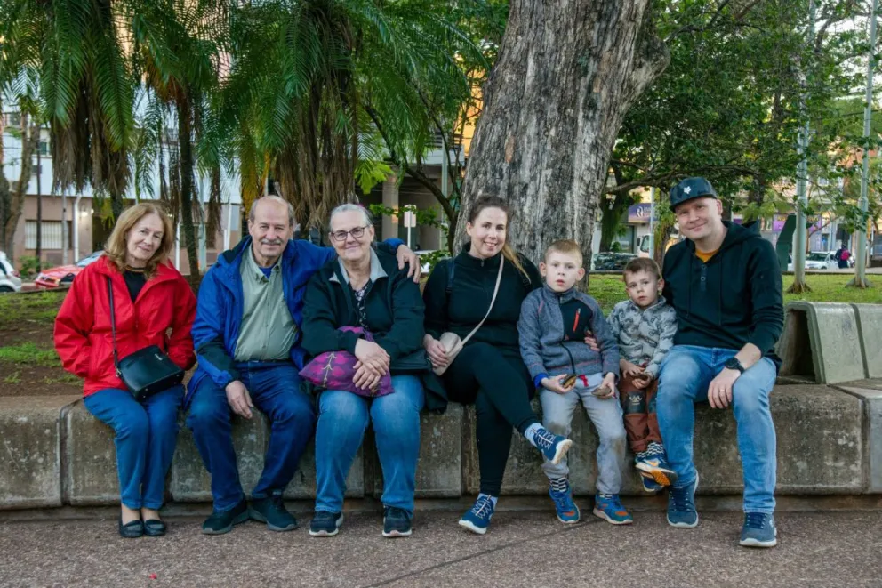 Ana, Rubén, Leena, Laura, Oliver, Manuel y Tomy, recién llegados de Finlandia.