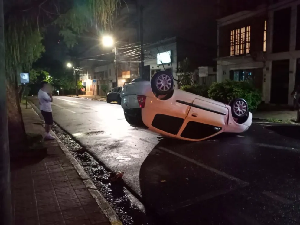 El siniestro ocurrió ayer en calle Córdoba, entre 25 de Mayo y General Paz.