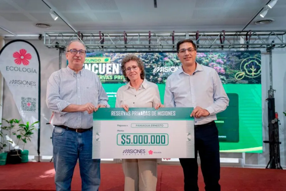 Se entregaron fondos correspondientes a la Ley Nacional de Bosques. 