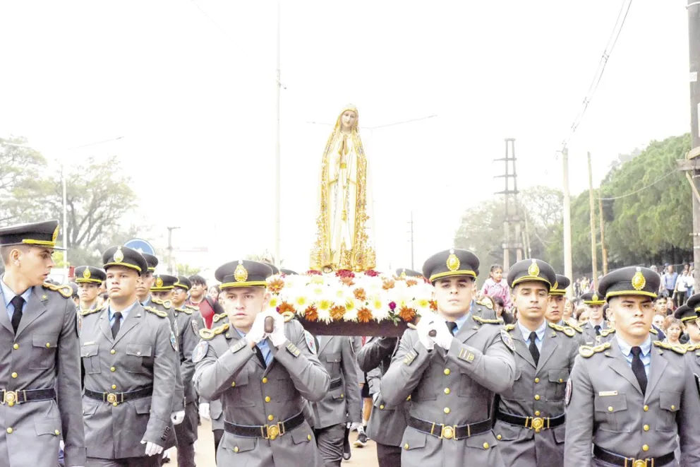 La procesión a Fátima saldrá hoy a las 6 de la Catedral de Posadas. 