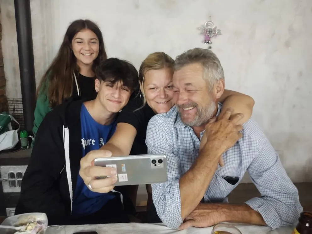 El encuentro con su papá se concretó en enero de 2018. 