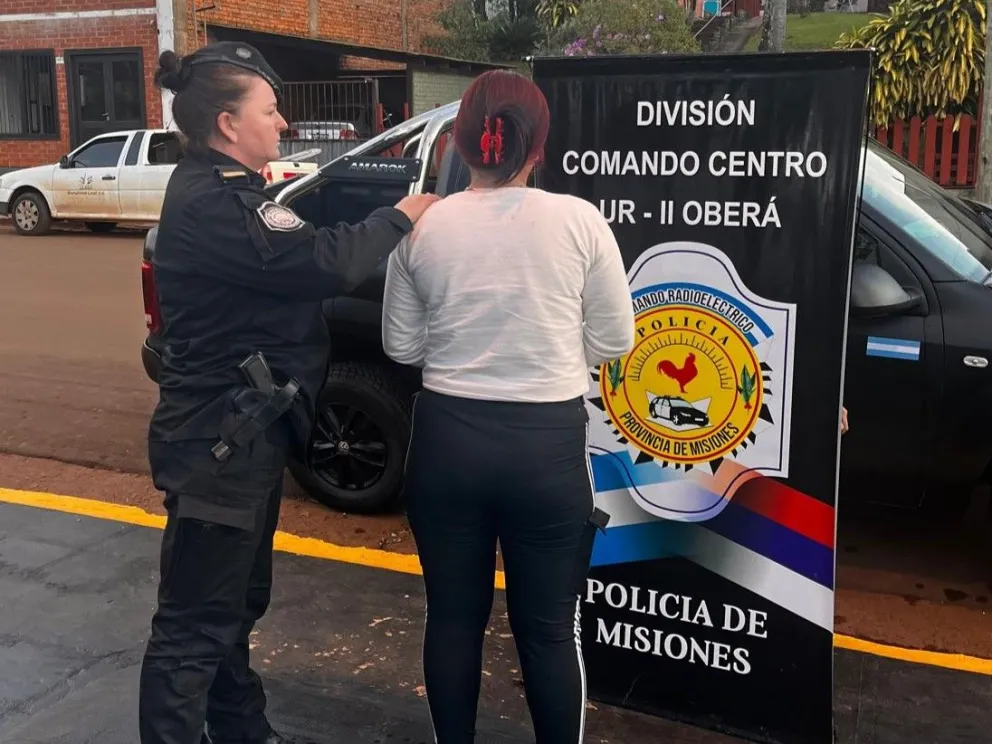 La agresora fue detenida.