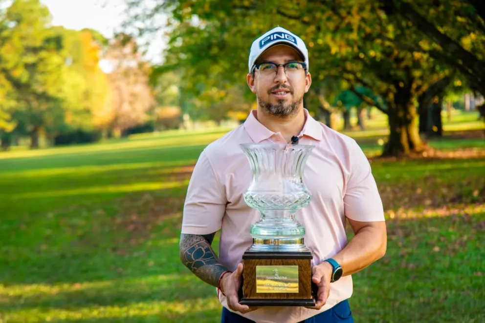 Agustín Guaglianone, de 42 años, es el campeón reinante y defiende la corona; “hay que ir paso a paso y primeramente pasar el corte”, avisó. // Foto: Jorge acosta. 