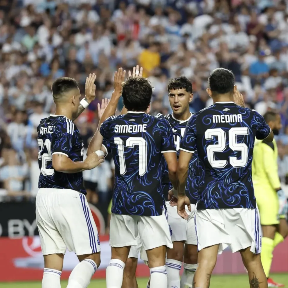 Buen triunfo de la Selección, sin sobresaltos. //Foto: AFA- Selección.