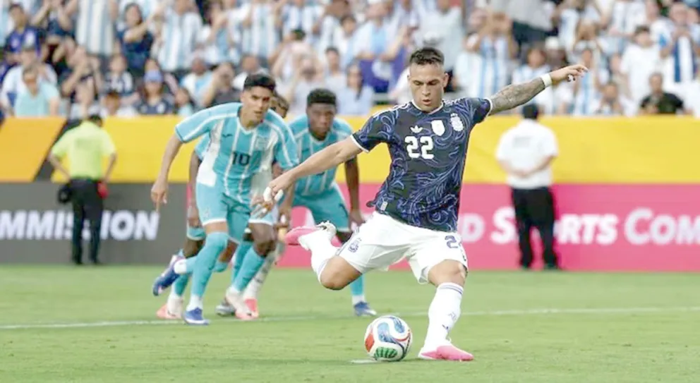 Buen triunfo de la Selección, sin sobresaltos. //Foto: AFA- Selección.