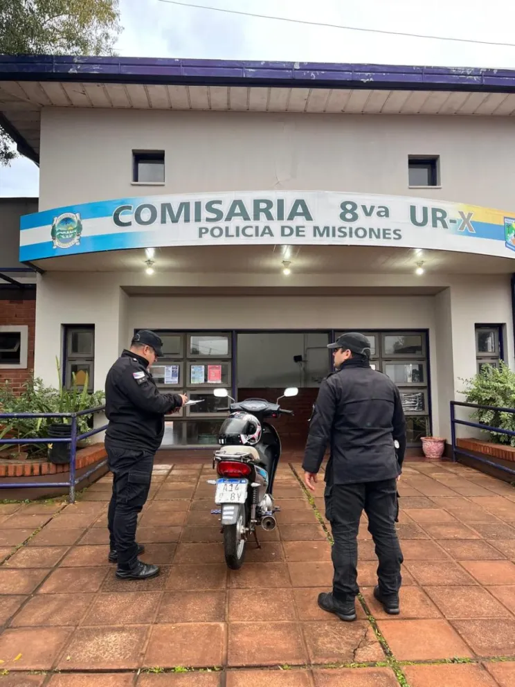La Policía recuperó la motocicleta de la joven, que fue utilizada para que el cuñado escape del lugar.