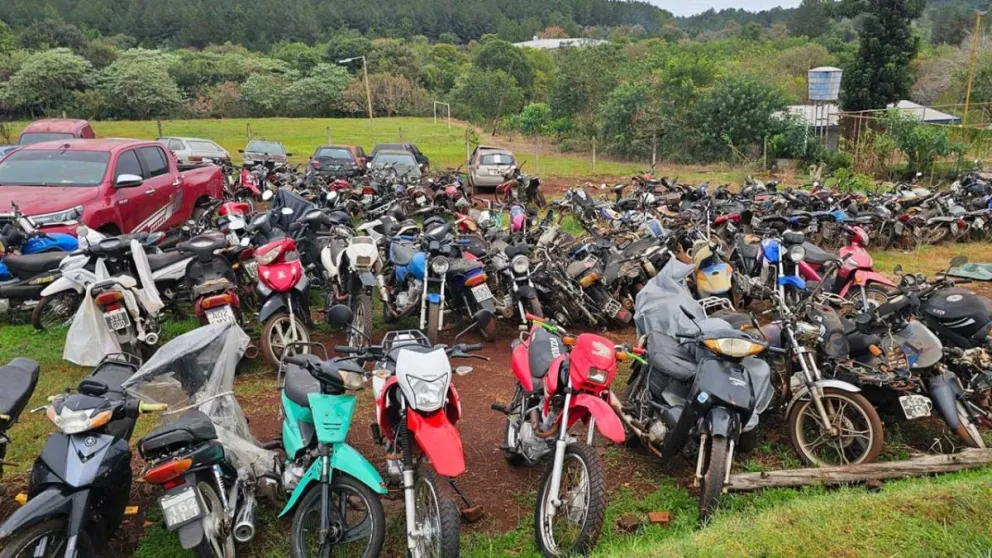 Buscan compactar las motos secuestradas de hace tiempo. Foto: Esteban González