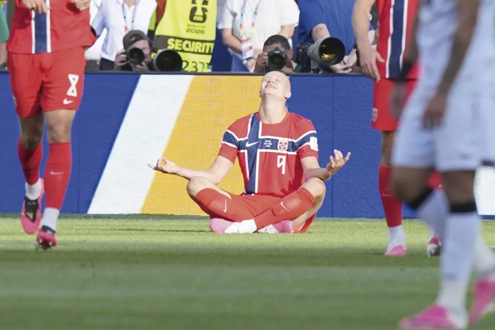 Haaland marcó el camino para el triunfo noruego en Estados Unidos. Foto: ap