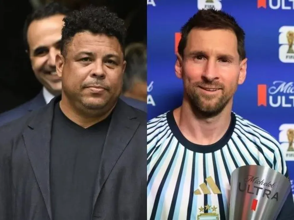 Ronaldo Nazário, "O Fenómeno", aseguró que "es hora de que el mundo deje de esconderse y acepte el hecho de que Messi es el mejor jugador de todos los tiempos"