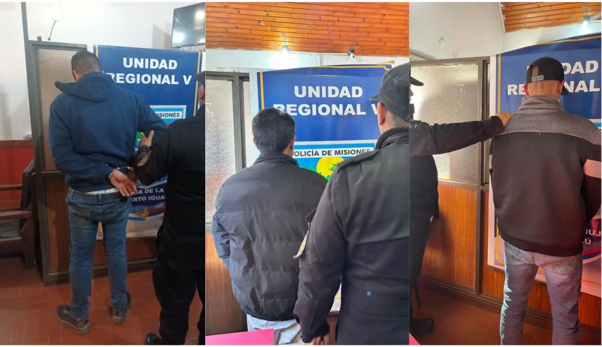 Detuvieron a tres hombres por incumplir restricciones judiciales en casos de violencia familiar en Iguazú
