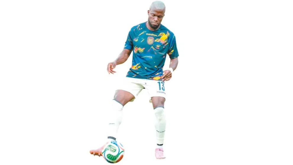 Enner Valencia, delantero clave en Ecuador.
