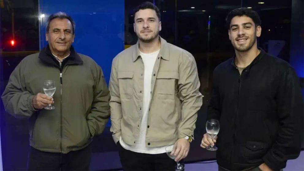 Abel Yunis, Sebastián Sosa y Saaid Yunis.
