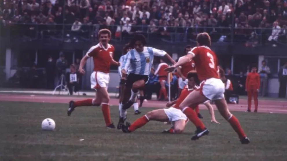 Argentina venció 5 a 1 a Austria en un amistoso disputado en 1980. //Foto: TyC Sports.