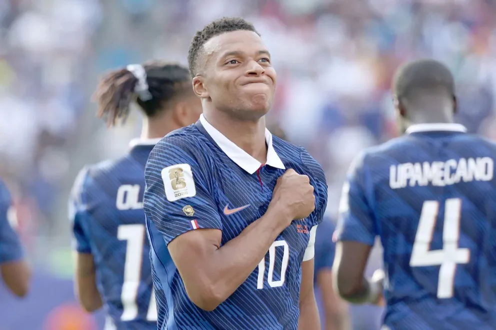Mbappé convirtió 18 goles en 18 partidos en copas del mundo. Foto: ap