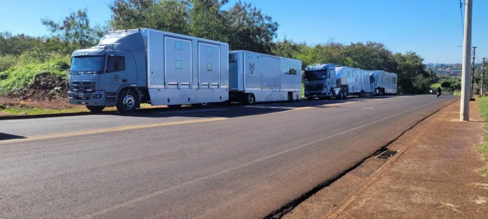 Los primeros equipos del TC llegaron en la jornada de ayer a Posadas.