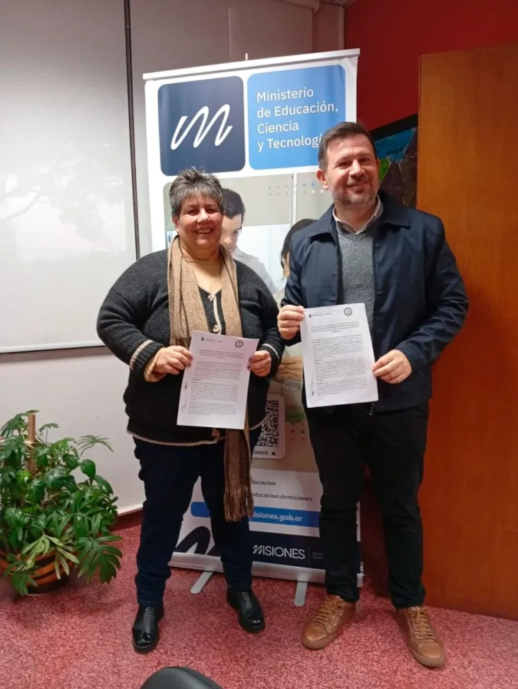 El convenio fue firmado por Mariana Lescaffette y Ramiro Aranda.  
