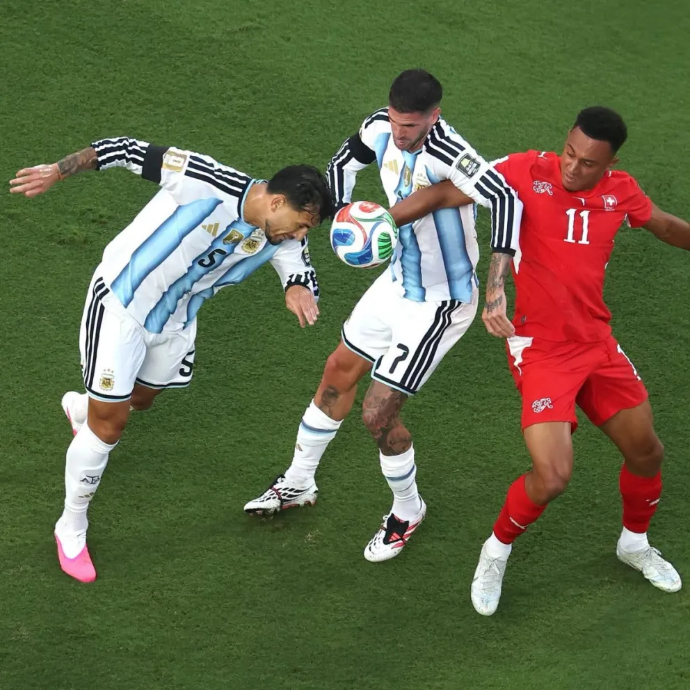 Suiza llegó al empate en el segundo tiempo.
