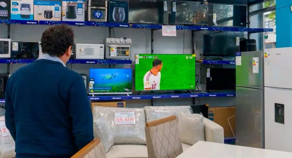 Los comercios resaltaron que el parate se frenó gracias al Mundial.
