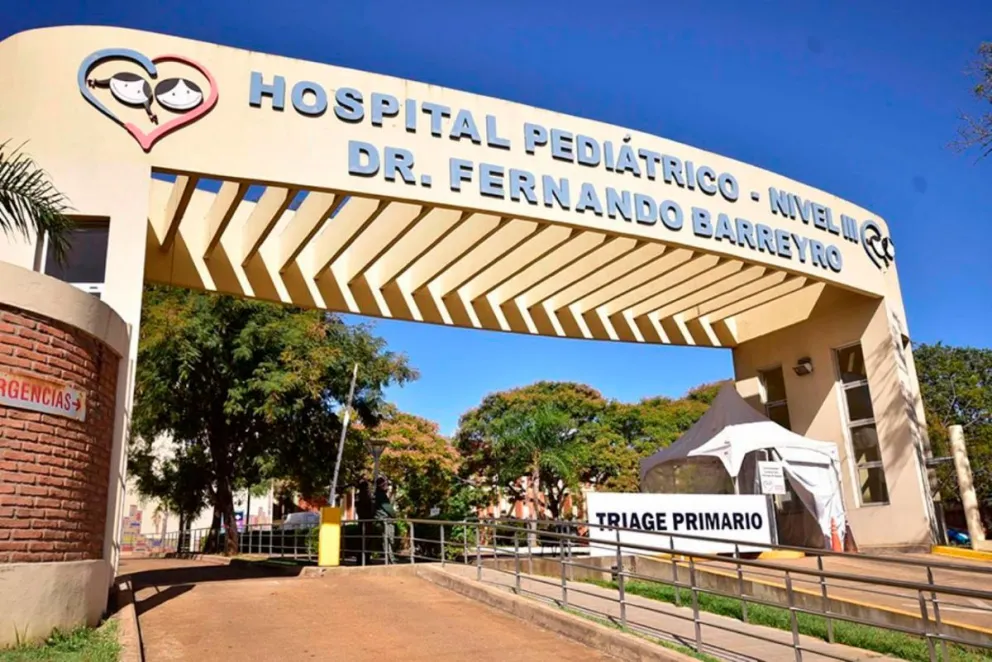 La beba fue atendida el lunes por la tarde en el Hospital Fernando Barreyro.  