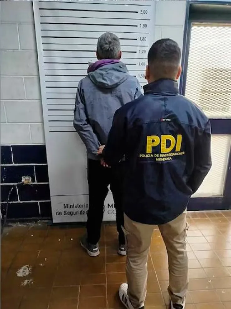 El implicado fue atrapado tras un operativo policial en Las Heras. Foto: infobae