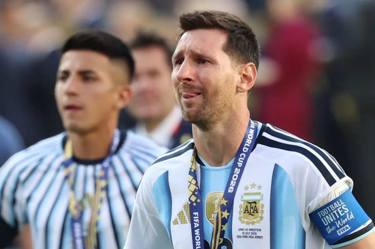 Las lágrimas de Messi tras la derrota en la final del Mundial