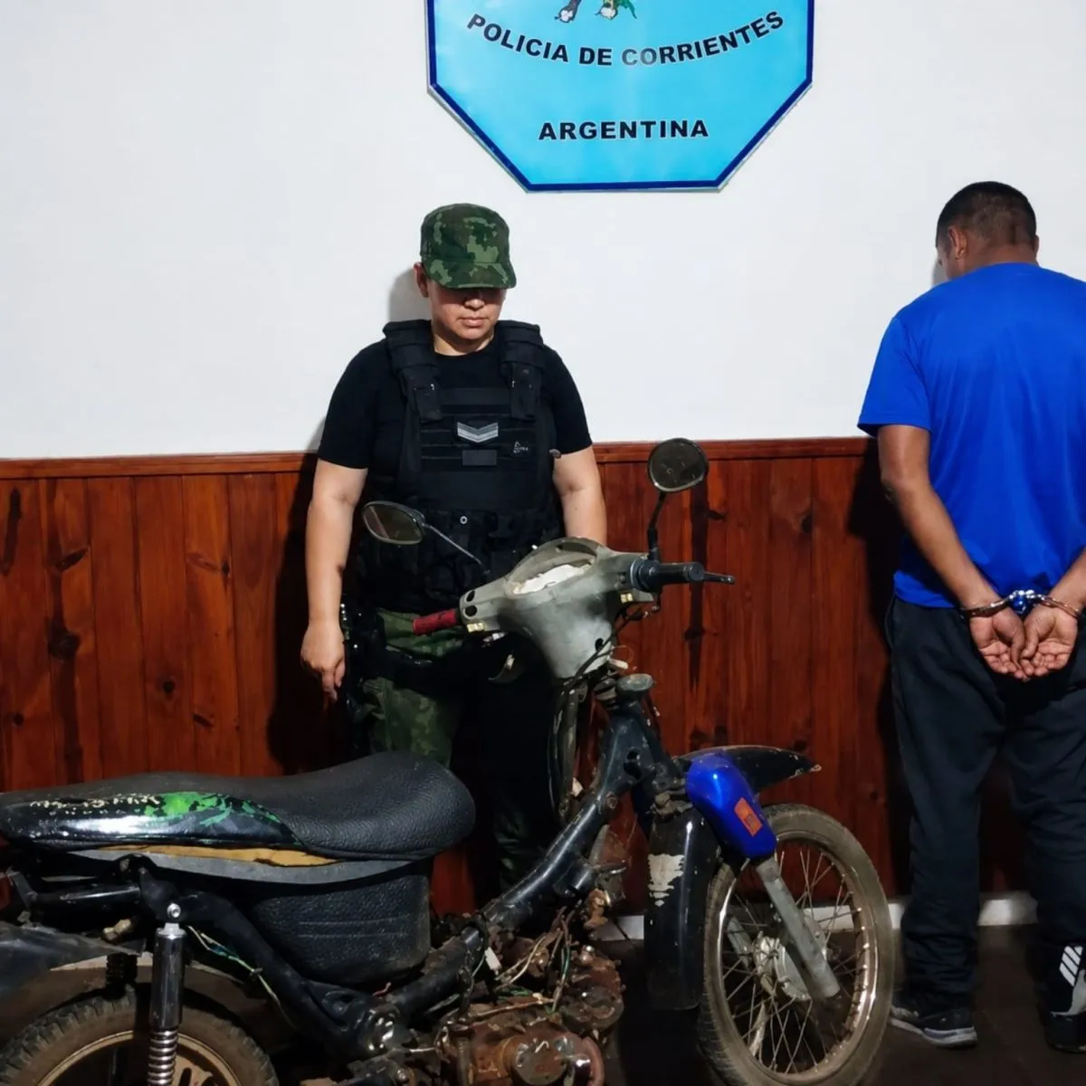Quiso evadir un control policial en una moto adulterada y fue demorado en Santo Tomé