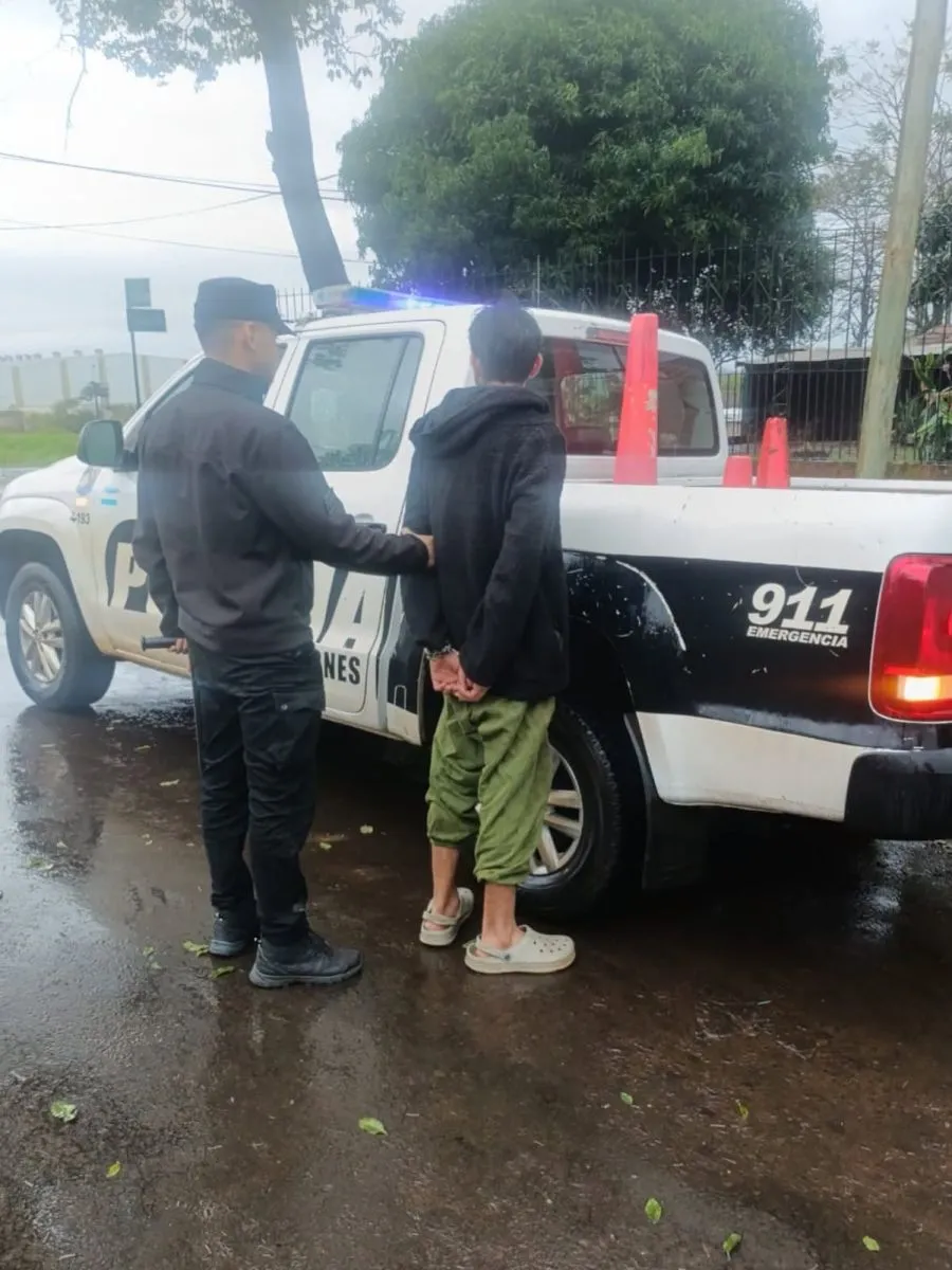 Lo agarraron con las manos en la masa robando cables en Posadas