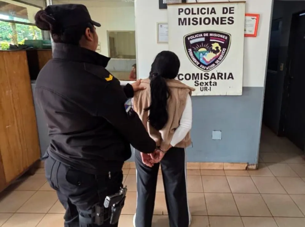 Gisela S. permanece detenida desde el 10 de julio en Posadas. //Foto: Polmis.