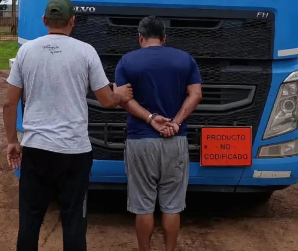 El camionero está radicado en Posadas y es empleado de una empresa transportista misionera.