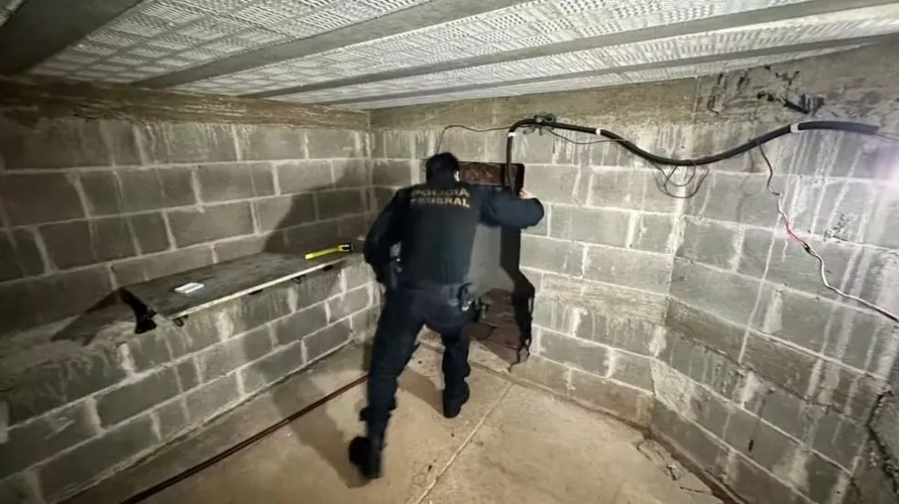 El pasadizo usado para contrabando.