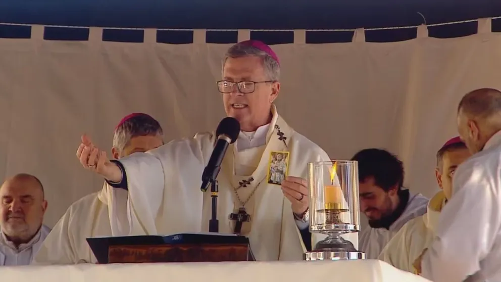García Cuerva durante su homilía.
