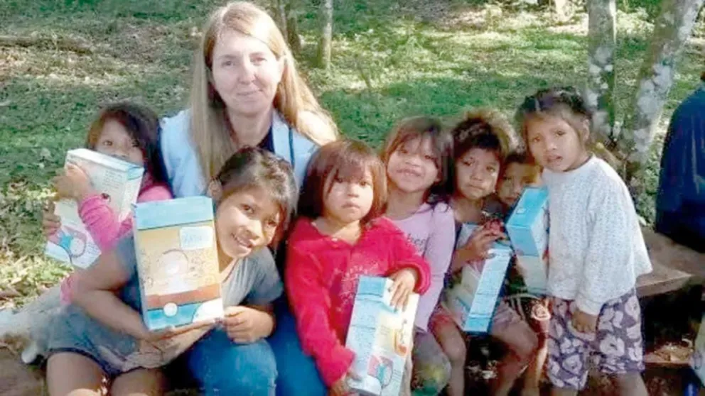 Andrea Rohrmoser atesora cientos de anécdotas de sus atenciones en las aldeas mbya guaraní de la zona.