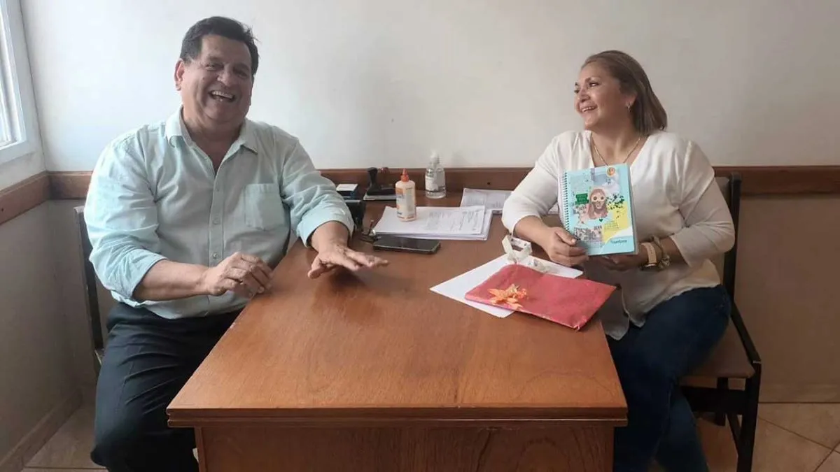Avelino Dutres con Marta Leiva