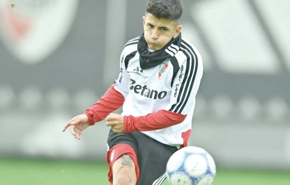 Almada llegó desde Atlético Madrid para reforzar al Millonario. Foto: prensa River