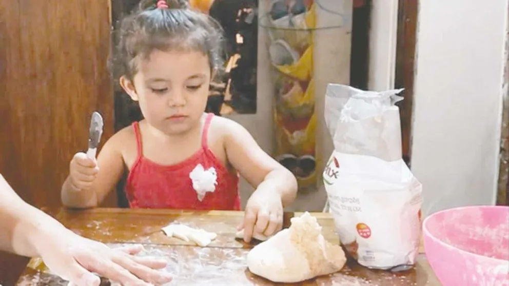 Evaluna Gauna tuvo su primer diágnostico a los tres meses. 