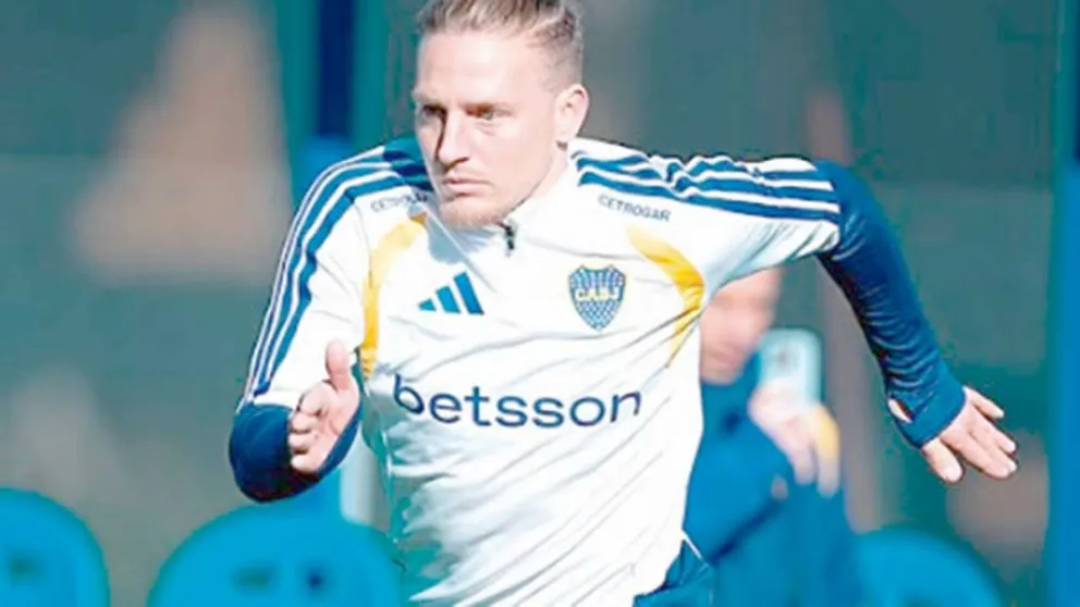 Ascacibar es duda en la mitad de la cancha del Xeneize.  Foto: prensa Boca