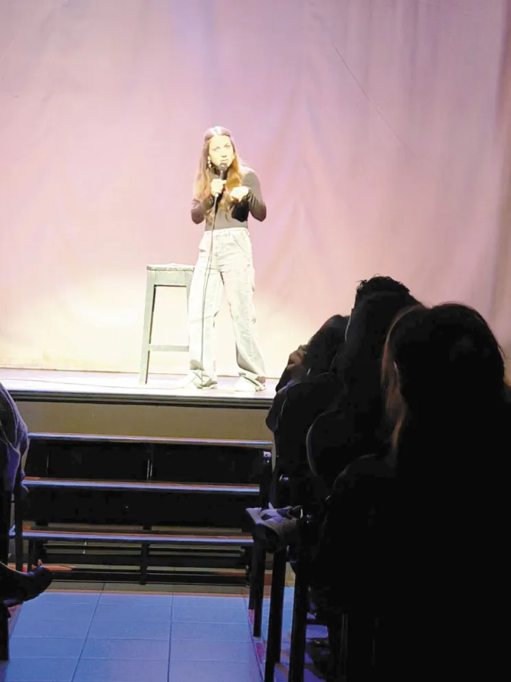 Agustina Aguilar, dominio escénico y cercanía con el público Foto: Bárbara Gruber