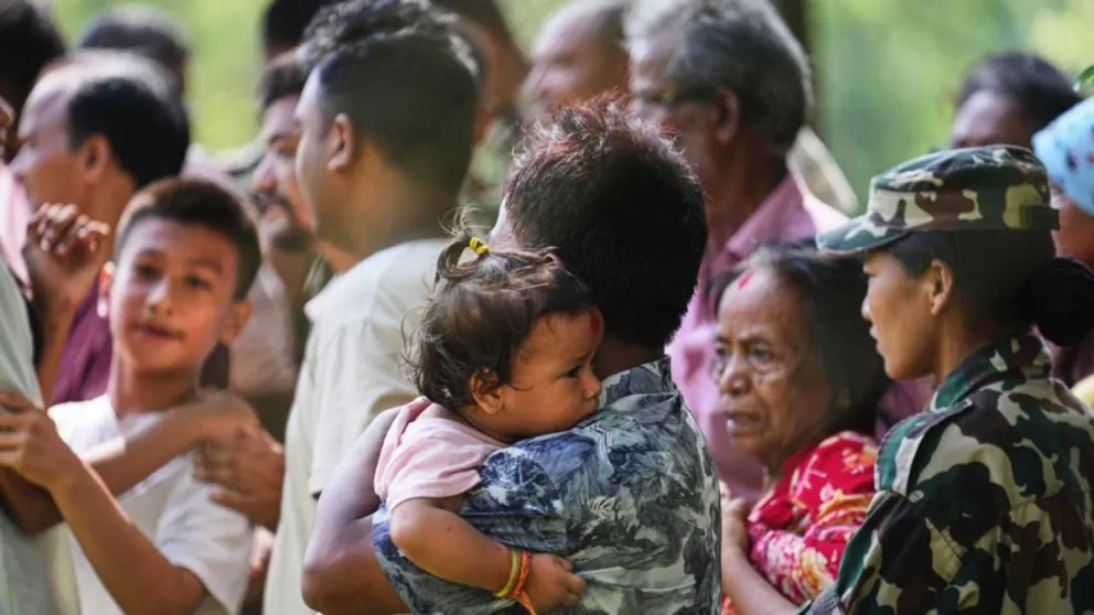 Miles de personas fueron evacuadas a zonas más seguras.  Foto: AP