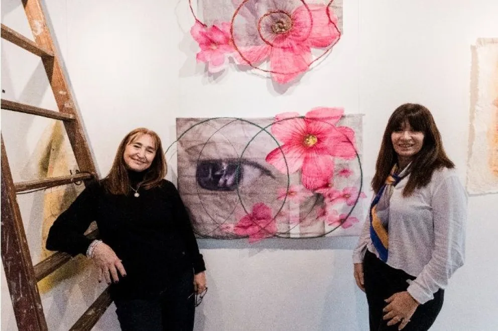 Sylvina Goerling y Sandra Bonetti presentan la muestra “Cartografías sensibles”, que se  inaugura el viernes 11 de septiembre, a las 19, en el Museo Yaparí. Fotos: Marcelo Rodríguez 
 