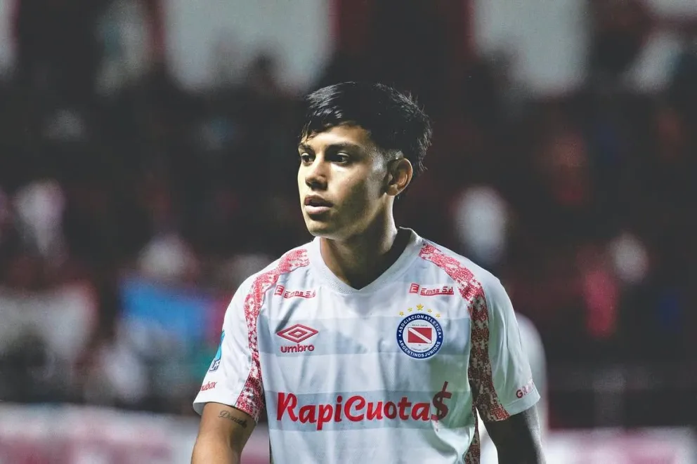 Facu, delantero de 18 años, se desempeña en Argentinos Juniors. 