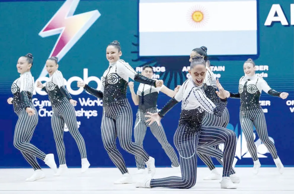 En la final de Aerodance Senior, el conjunto nacional terminó en el sexto puesto.