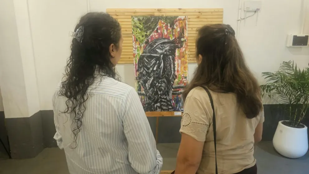 Muestra pictórica "Miradas que inspiran", en la Casa de la Cultura de la Jardín América. Fotos: Esteban González  