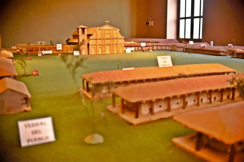 Maqueta de la localidad fundada el 8 de diciembre de 1619 por Roque González. //Foto: Marcelo Rodríguez.